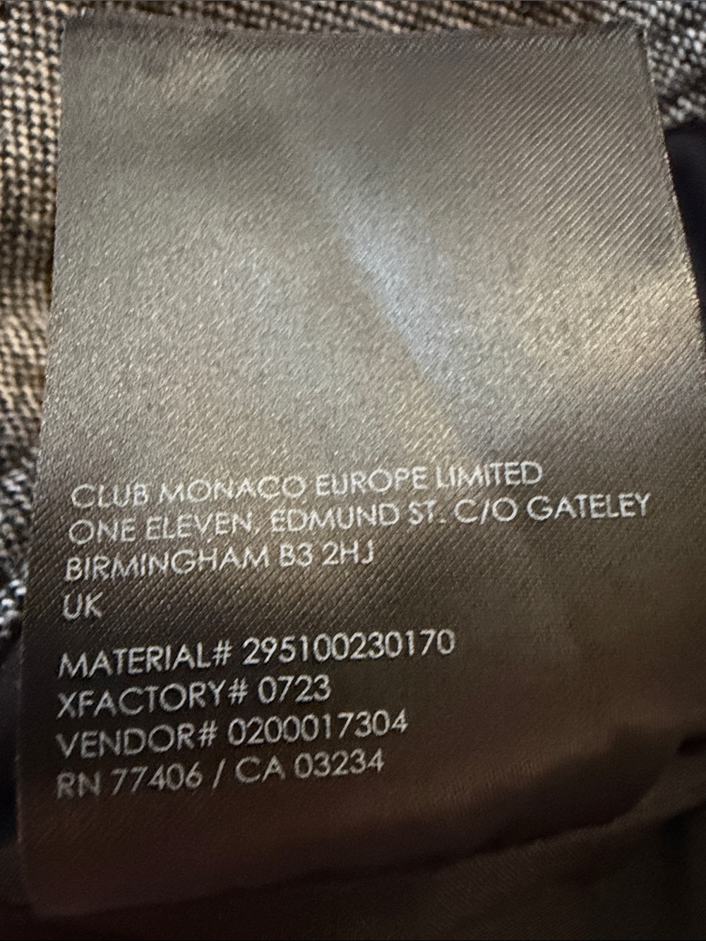 Club Monaco Gray Wool Blend Belted Cropped Trousers Pants Size 2 - Picture 6 of 10